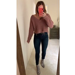 Cropped sweater